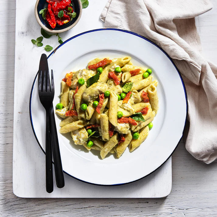 Creamy Chicken Pesto Penne